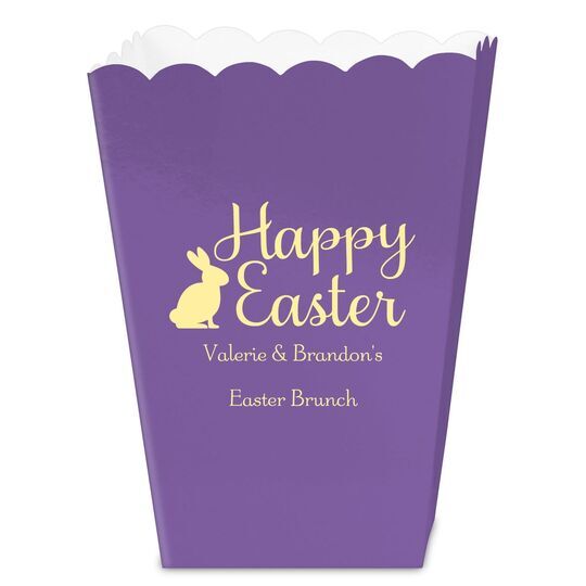 Script Happy Easter Bunny Mini Popcorn Boxes